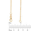 Thumbnail Image 2 of Love Knot Station Necklace in 10K Gold