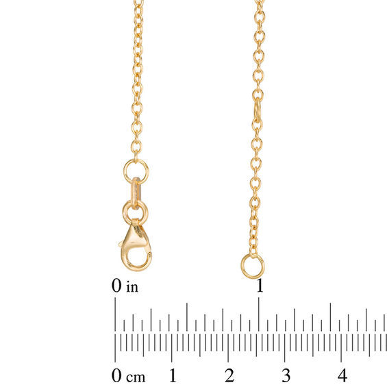 Love Knot Station Necklace in 10K Gold