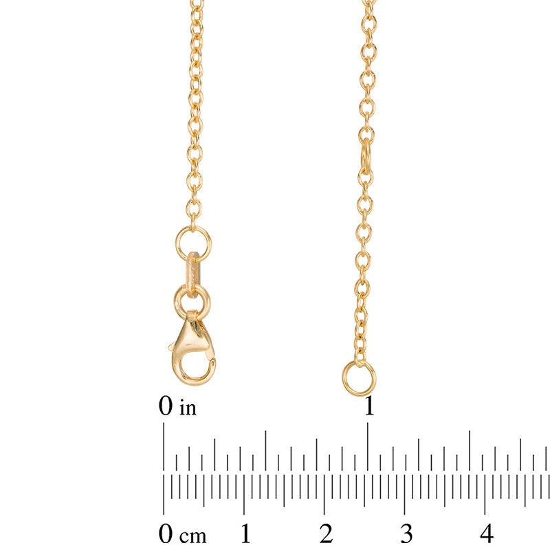 Zales Lock and Key Lariat Necklace in 10K Gold