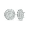 Thumbnail Image 1 of 1 CT. T.W. Composite Diamond Frame Stud Earrings in 10K White Gold