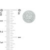 Thumbnail Image 2 of 1 CT. T.W. Composite Diamond Frame Stud Earrings in 10K White Gold