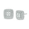 Thumbnail Image 0 of 1/2 CT. T.W. Multi-Diamond Cushion Stud Earrings in 10K White Gold