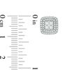 Thumbnail Image 1 of 1/2 CT. T.W. Multi-Diamond Cushion Stud Earrings in 10K White Gold