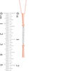 Thumbnail Image 2 of 1/10 CT. T.W. Diamond Linear Bar Pendant in 10K Rose Gold