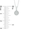 Thumbnail Image 3 of 1/10 CT. T.W. Diamond Circle Frame Pendant, Stud Earrings and Ring Set in Sterling Silver