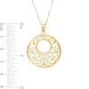 Thumbnail Image 2 of Filigree Circle Pendant in 10K Gold