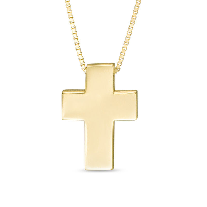Main Image 1 of Bold Cross Pendant in 10K Gold