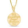 Thumbnail Image 2 of Guardian Angel Disc Pendant in 10K Gold