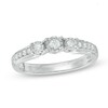 Thumbnail Image 1 of 1/5 CT. T.W. Diamond Three Stone Engagement Ring in Sterling Silver