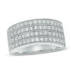 Thumbnail Image 1 of 1 CT. T.W. Diamond Four Row Anniversary Ring in 10K White Gold