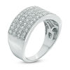 Thumbnail Image 1 of 1 CT. T.W. Diamond Four Row Anniversary Ring in 10K White Gold