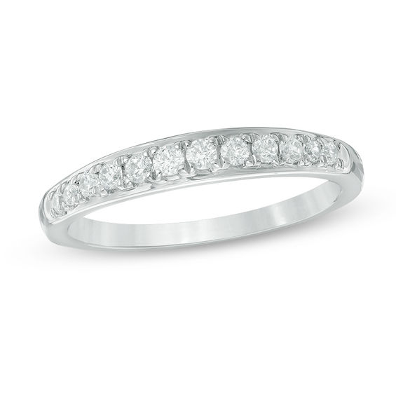 1/5 CT. T.W. Diamond Anniversary Band in 10K White Gold | Zales