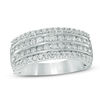 Thumbnail Image 1 of 1 CT. T.W. Diamond Four Row Anniversary Band in 10K White Gold