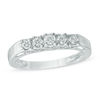 Thumbnail Image 0 of 1/4 CT. T.W. Diamond Five Stone Anniversary Band in 10K White Gold