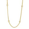 Thumbnail Image 1 of Bead Station Rope Chain Necklace in 10K Gold - 18"