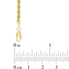 Thumbnail Image 2 of Bead Station Rope Chain Necklace in 10K Gold - 18"