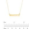 Thumbnail Image 2 of "Mom" Cutout Bar Necklace in 10K Gold - 17"
