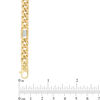 Thumbnail Image 2 of Curb Chain Station Bracelet in 10K Two-Tone Gold - 8.5"