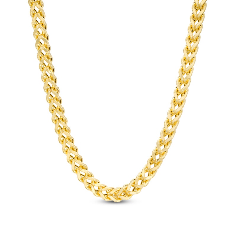 Main Image 1 of Men's 4.0mm Franco Snake Chain Necklace in 10K Gold - 22"