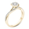 Thumbnail Image 2 of 1/2 CT. T.W. Diamond Bypass Engagement Ring in 14K Gold