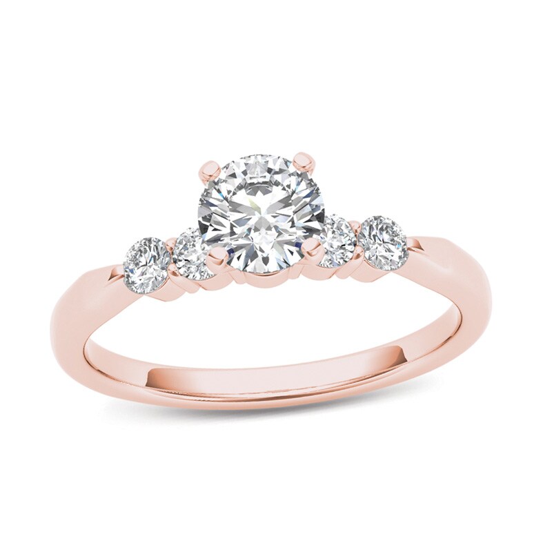 1/2 CT. T.W. Diamond Engagement Ring in 14K Rose Gold