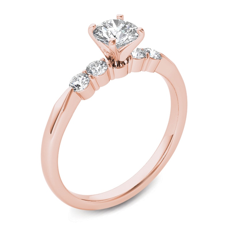 1/2 CT. T.W. Diamond Engagement Ring in 14K Rose Gold