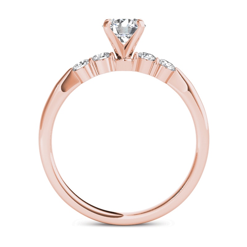 1/2 CT. T.W. Diamond Engagement Ring in 14K Rose Gold