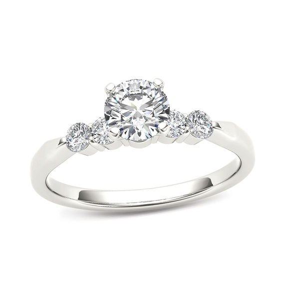 1/2 CT. T.w. Diamond Engagement Ring in 14K White Gold