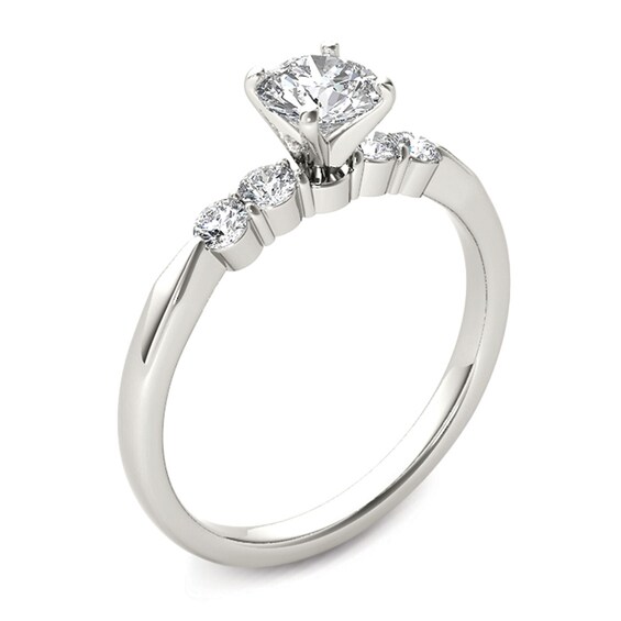 1/2 CT. T.w. Diamond Engagement Ring in 14K White Gold