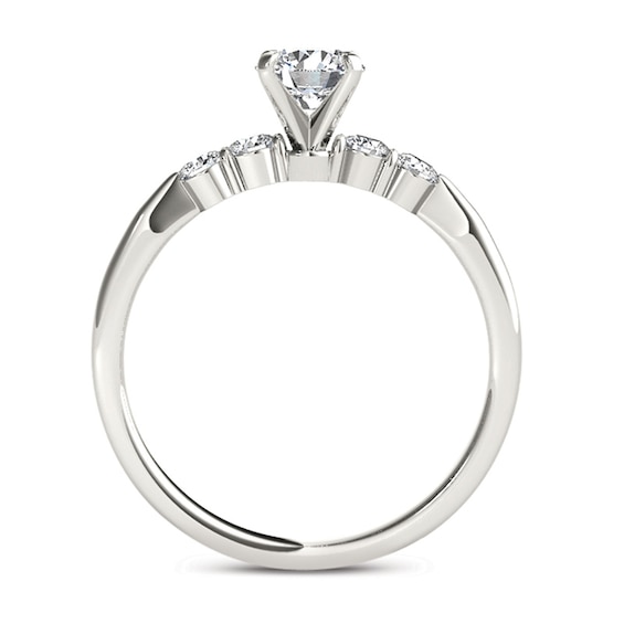 1/2 CT. T.w. Diamond Engagement Ring in 14K White Gold