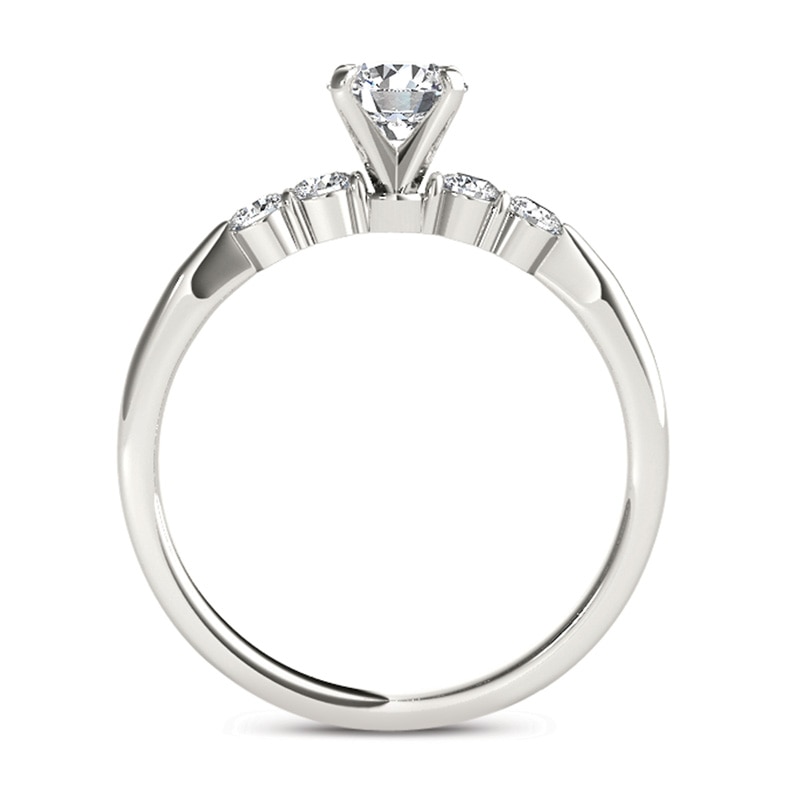 1/2 CT. T.W. Diamond Engagement Ring in 14K White Gold