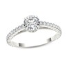 Thumbnail Image 0 of 3/4 CT. T.W. Diamond Etched Engagement Ring in 14K White Gold