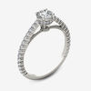 Thumbnail Image 1 of 3/4 CT. T.W. Diamond Etched Engagement Ring in 14K White Gold
