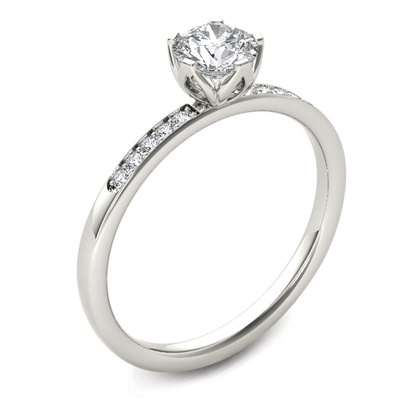 1/2 CT. T.W. Diamond Engagement Ring in 14K White Gold