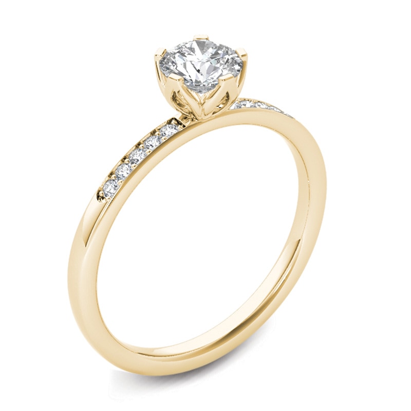 Main Image 2 of 1/2 CT. T.W. Diamond Engagement Ring in 14K Gold
