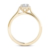 Thumbnail Image 3 of 1/2 CT. T.W. Diamond Frame Engagement Ring in 14K Gold