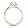Thumbnail Image 1 of 1/2 CT. T.W. Diamond Frame Engagement Ring in 14K Rose Gold