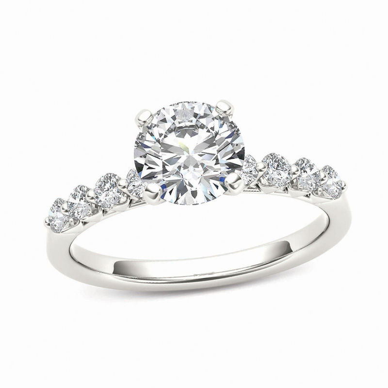 Main Image 1 of 3/4 CT. T.W. Diamond Engagement Ring in 14K White Gold