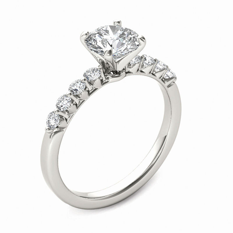 Main Image 2 of 3/4 CT. T.W. Diamond Engagement Ring in 14K White Gold