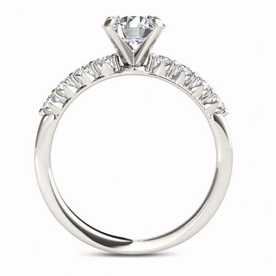 3/4 CT. T.w. Diamond Engagement Ring in 14K White Gold