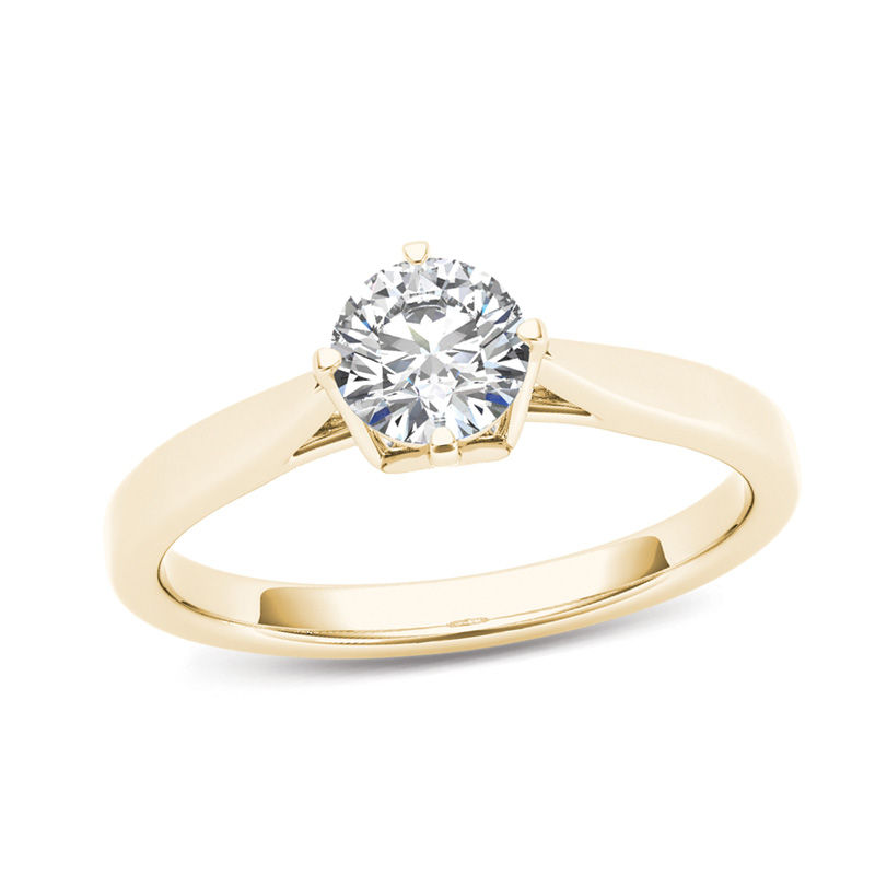 1/2 CT. Diamond Solitaire Engagement Ring in 14K Gold (I/I1)