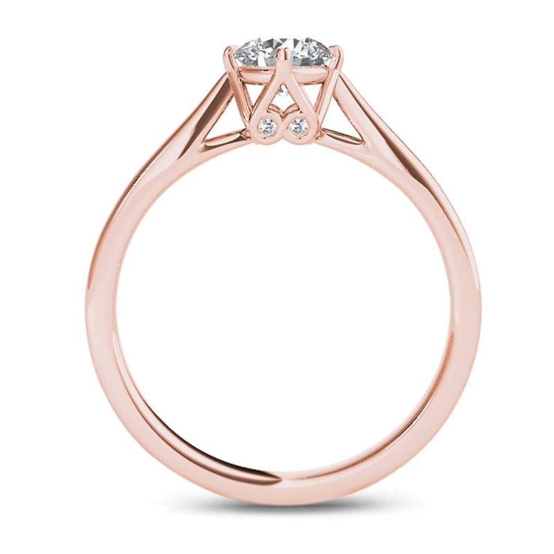 1/2 CT. Diamond Solitaire Engagement Ring in 14K Rose Gold (I/I1)