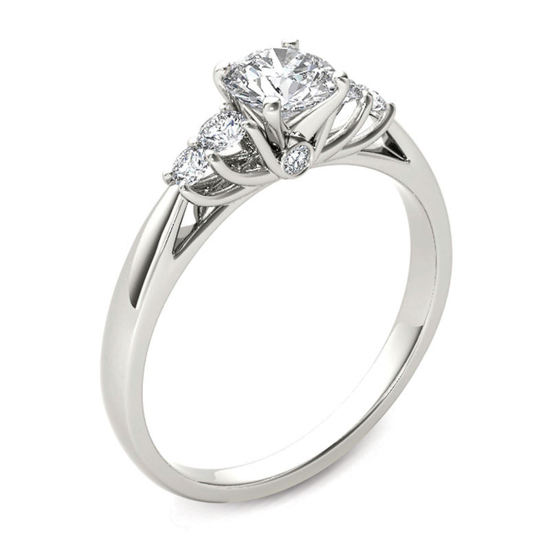 3/4 CT. T.W. Diamond Engagement Ring in 14K White Gold
