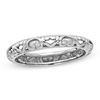 Thumbnail Image 1 of Stackable Expressions™ 3.5mm Filigree Heart Band in Sterling Silver