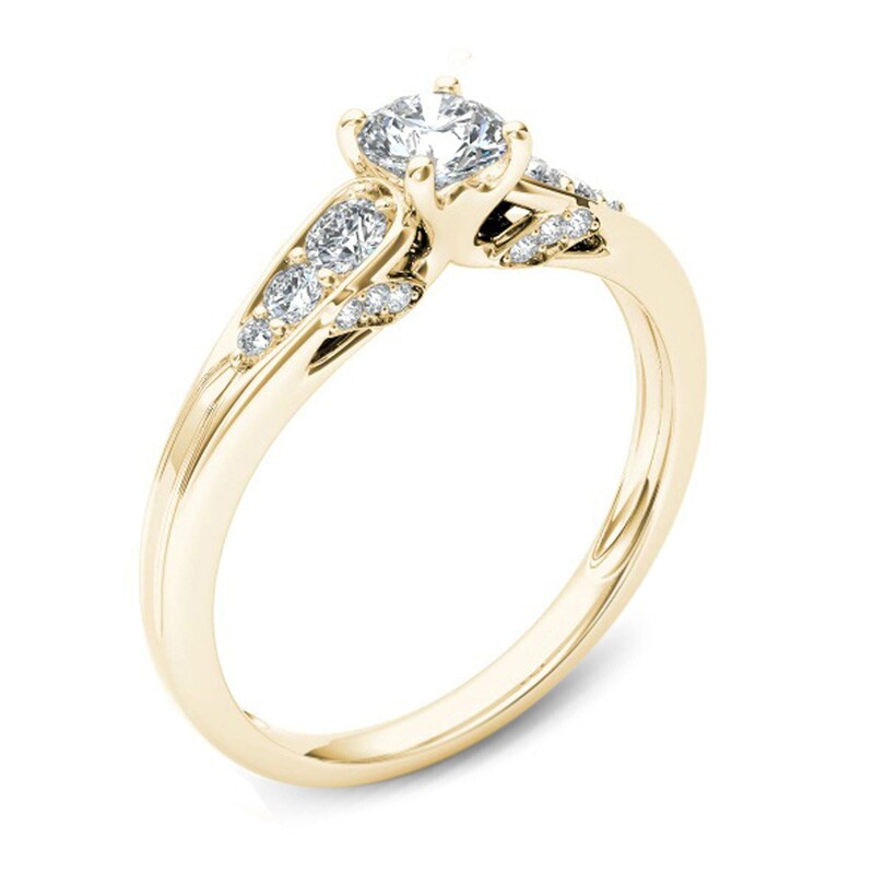 Main Image 2 of 5/8 CT. T.W. Diamond Engagement Ring in 14K Gold