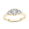 Thumbnail Image 0 of 3/4 CT. T.W. Diamond Three Stone Engagement Ring in 14K Gold