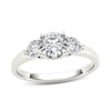 3/4 CT. T.w. Diamond Three Stone Engagement Ring in 14K White Gold