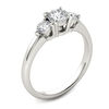 Thumbnail Image 2 of 3/4 CT. T.W. Diamond Three Stone Engagement Ring in 14K White Gold