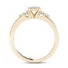 Thumbnail Image 3 of 1/2 CT. T.W. Composite Diamond Tri-Sides Engagement Ring in 14K Gold