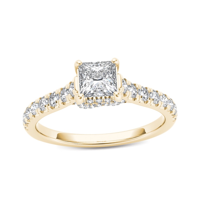 Main Image 1 of 3/4 CT. T.W. Princess-Cut Diamond Engagement Ring in 14K Gold
